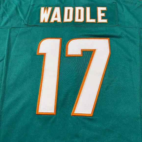 Miami Dolphins Nfl Dark Green Jersey #17 Waddle